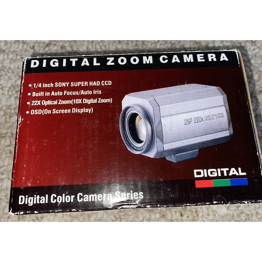 DIGITAL ZOOM CAMERA 220X Zoom 1/4 In SONY SUPER HAD CCD MSRP 675.00